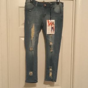 NEW!! Distressed Ripped Jeans by VIP Jeans